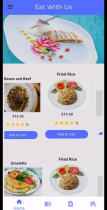 Eat With Us - Flutter Food Ordering App Screenshot 2