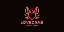 Crab Love Logo Template Screenshot 3